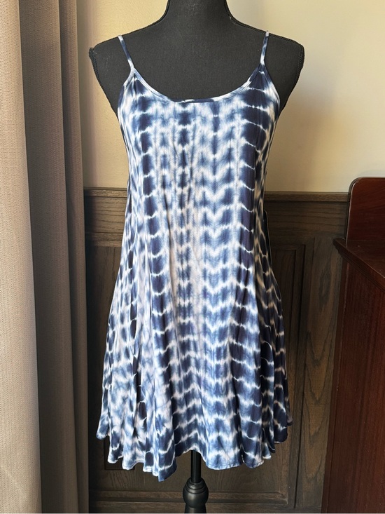 T.i.m.i.n.g Dresses & Skirts - Sleeveless Blue Tie-Dye Swing Dress
